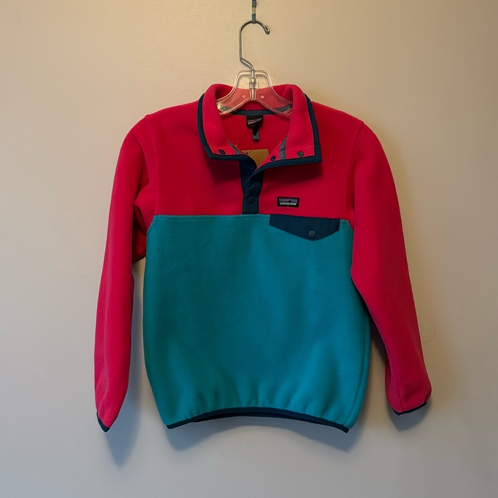 NWT Patagonia Girls Synchilla Snap-T Pullover